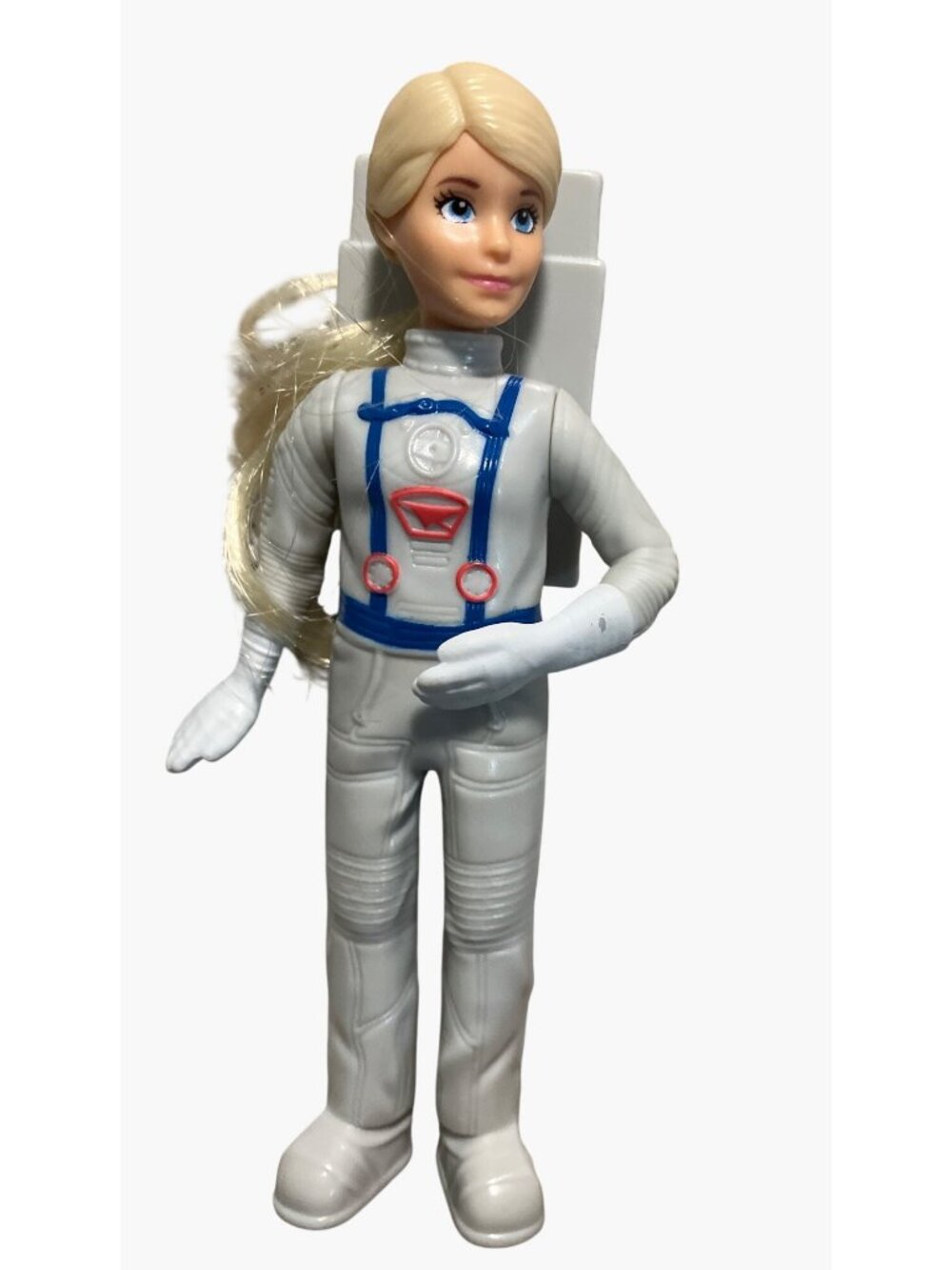 2019 Mattel McDonalds Astronaut Doll With Blonde Hair & White Spacesuit Figurine